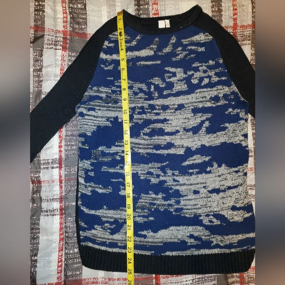 5 for $20 | SI-IAE Abstract Front Knitted Ribbed Sweater - Picture 9 of 12